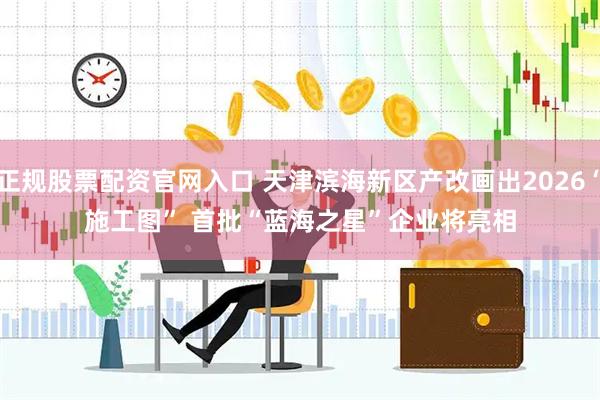 正规股票配资官网入口 天津滨海新区产改画出2026“施工图” 首批“蓝海之星”企业将亮相